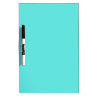Plain color sea glass turquoise dry erase board