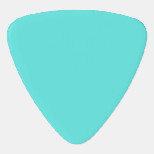 Plain color sea glass turquoise guitar pick