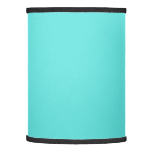 Plain color sea glass turquoise lamp shade (Left)