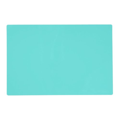 Plain color sea glass turquoise placemat