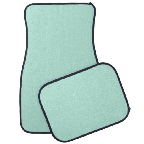 Plain color seafoam pale turquoise mint car floor mat