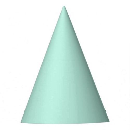 Plain color seafoam pale turquoise mint party hat