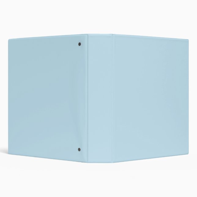 Plain color solid cloudy light blue 3 ring binder (Background)