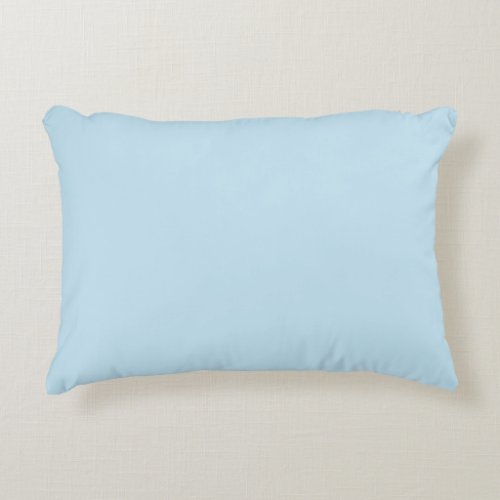 Plain color solid cloudy light blue accent pillow