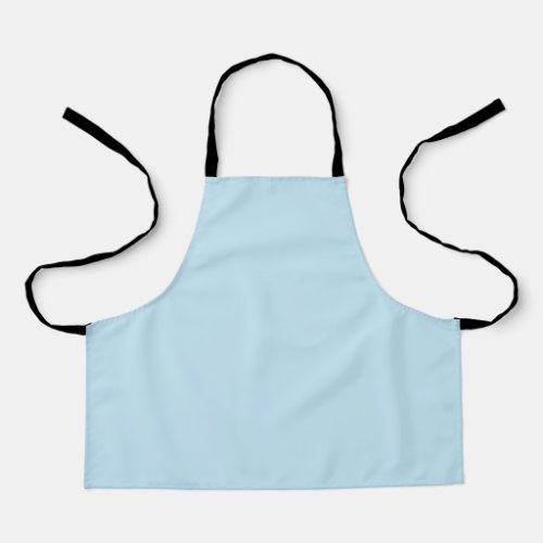 Plain color solid cloudy light blue apron