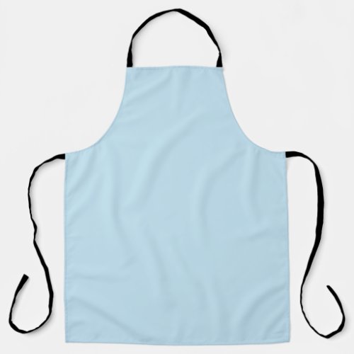 Plain color solid cloudy light blue apron