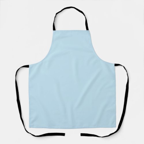 Plain color solid cloudy light blue apron