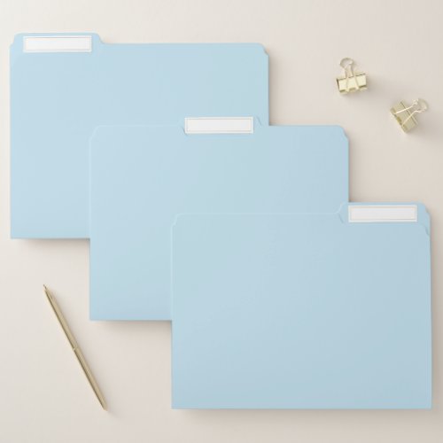 Plain color solid cloudy light blue file folder