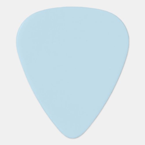 Plain color solid cloudy light blue guitar pick