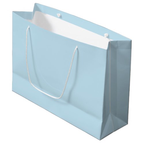 Plain color solid cloudy light blue large gift bag