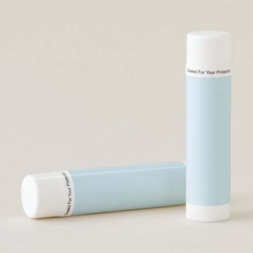 Plain color solid cloudy light blue lip balm