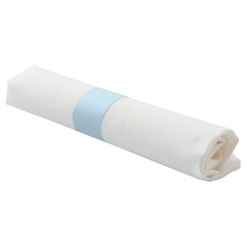 Plain color solid cloudy light blue napkin bands