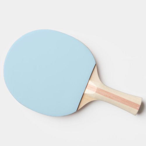 Plain color solid cloudy light blue ping pong paddle