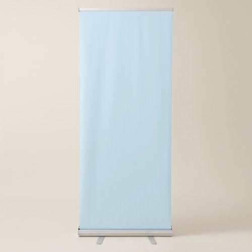 Plain color solid cloudy light blue retractable banner