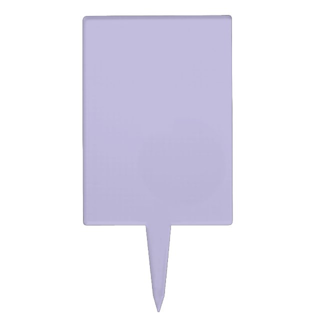 Plain color solid heather pastel purple cake topper (Front)