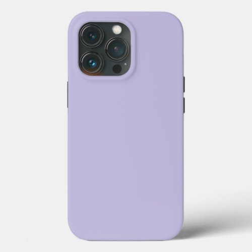 Plain color solid heather pastel purple iPhone 13 pro case