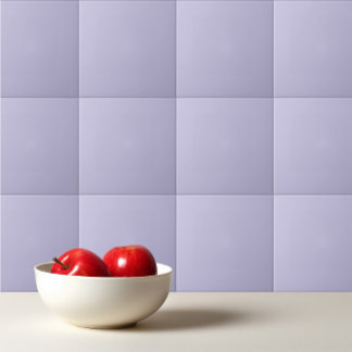 Plain color solid heather pastel purple ceramic tile