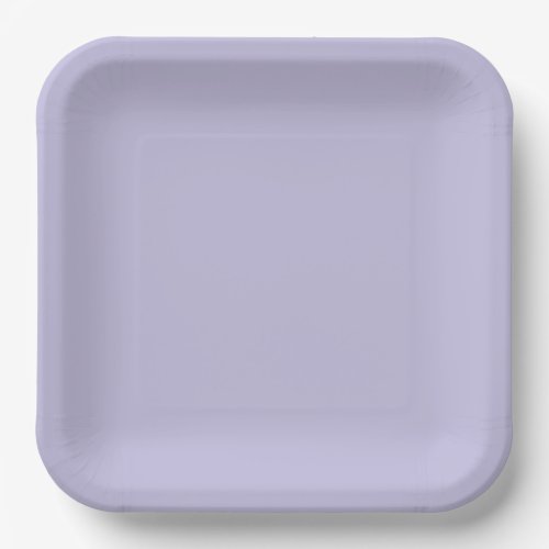 Plain color solid heather pastel purple paper plates