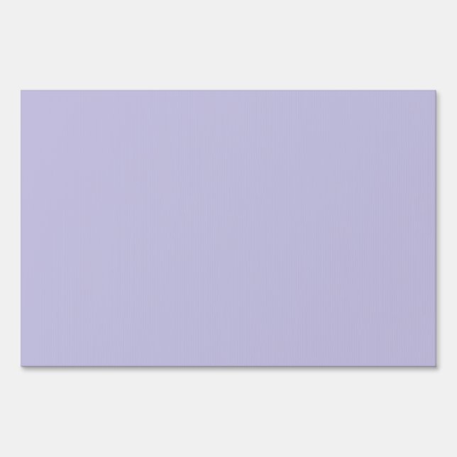 Plain color solid heather pastel purple sign (Front)