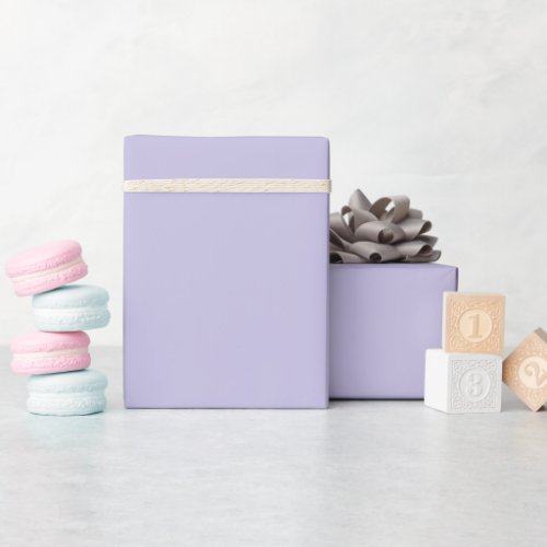 Plain color solid heather pastel purple wrapping paper