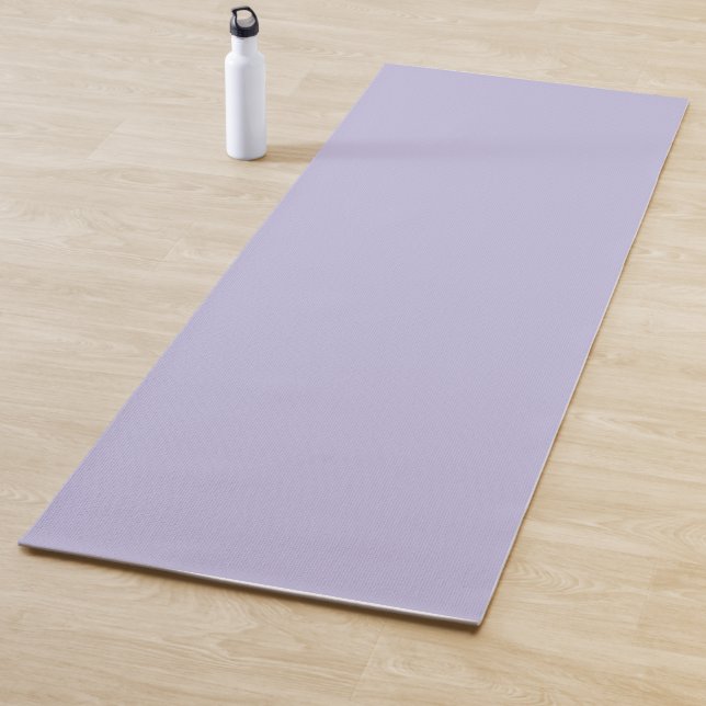 Plain color solid heather pastel purple yoga mat (In Situ)