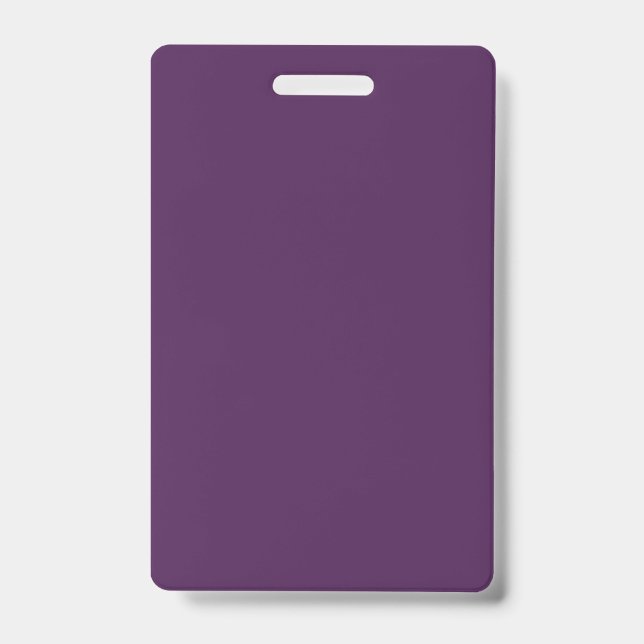 Plain color solid midnight dark purple badge (Front)