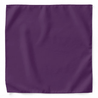 Plain color solid midnight dark purple bandana