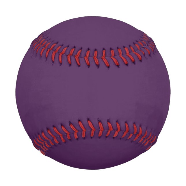 Plain color solid midnight dark purple baseball (Front)
