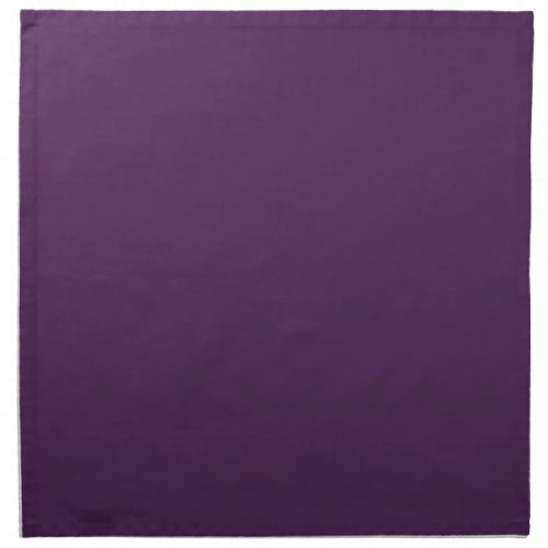 Plain color solid midnight dark purple cloth napkin