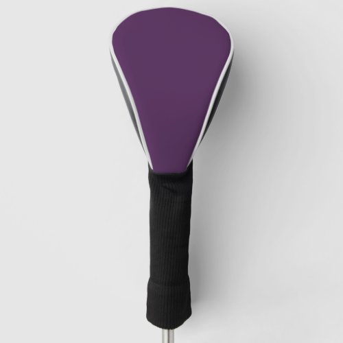 Plain color solid midnight dark purple golf head cover