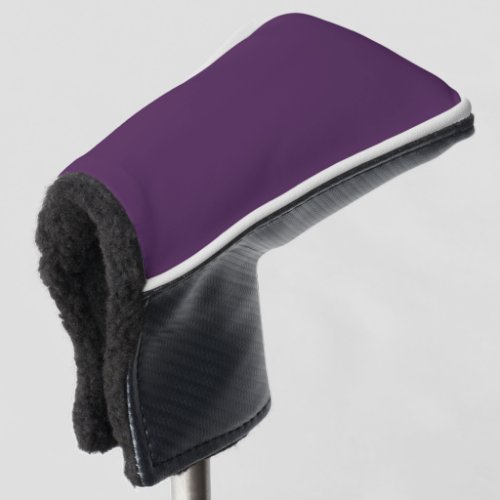 Plain color solid midnight dark purple golf head cover