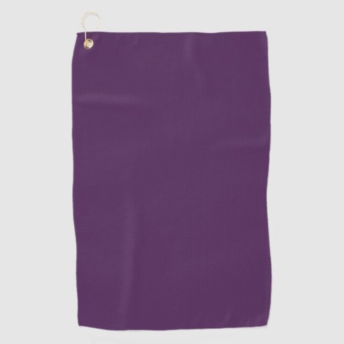 Plain color solid midnight dark purple golf towel