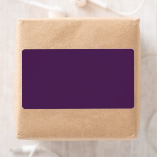 Plain color solid midnight dark purple label