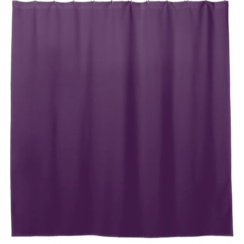 Plain color solid midnight dark purple shower curtain