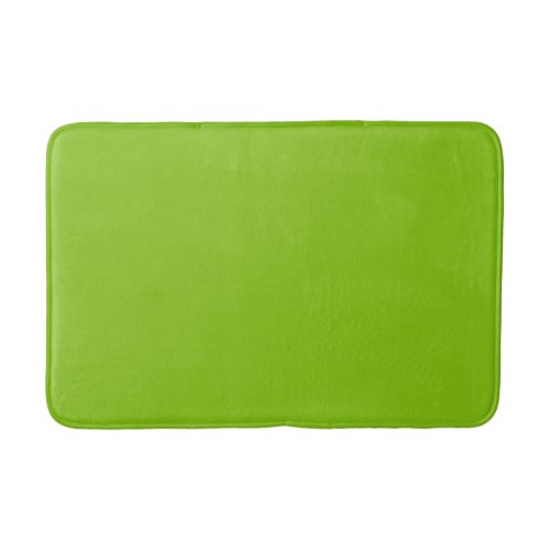 Plain color solid parrot bright lime green bath mat