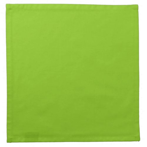 Plain color solid parrot bright lime green cloth napkin