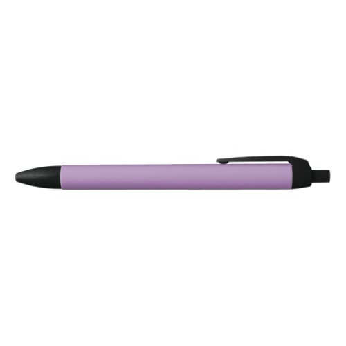 Plain color solid pastel purple African violet Black Ink Pen