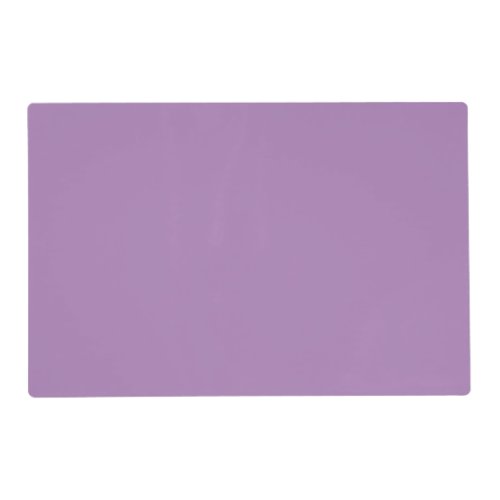 Plain color solid pastel purple African violet Placemat