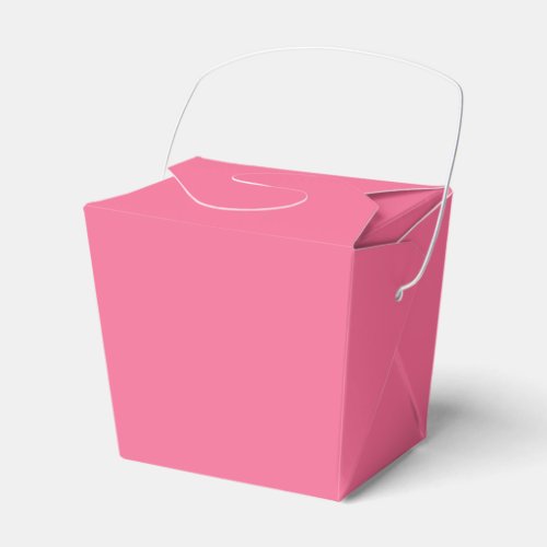 Plain color solid rosy watermelon pink favor boxes