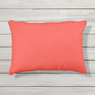 Coral Color Outdoor Pillows Cushions Zazzle