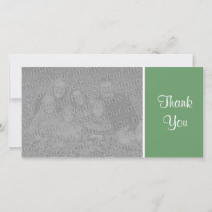 Plain Color - Thank You - Army Green Card