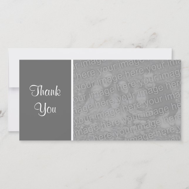 Plain Color - Thank You - Dark Gray (Front)