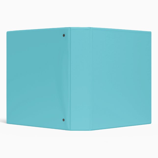 Plain color waterfall aqua blue 3 ring binder (Background)