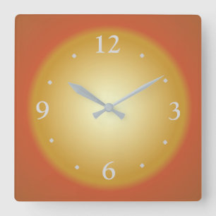 Plain Colorful Big Face>Kitchen Clock