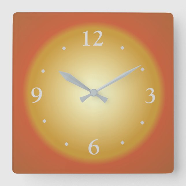 Plain Colorful Big Face>Kitchen Clock (Front)
