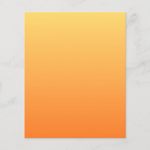 Plain colors _ Ombre yellow and orange Flyer