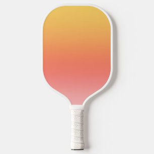 Plain colors - Yellow to Misty Pink ombre Pickleball Paddle