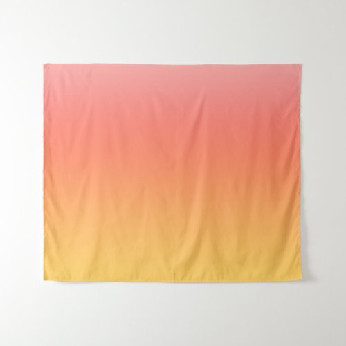 Plain colors _ Yellow to Misty Pink ombre Tapestry