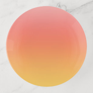 Plain colors - Yellow to Misty Pink ombre Trinket Tray