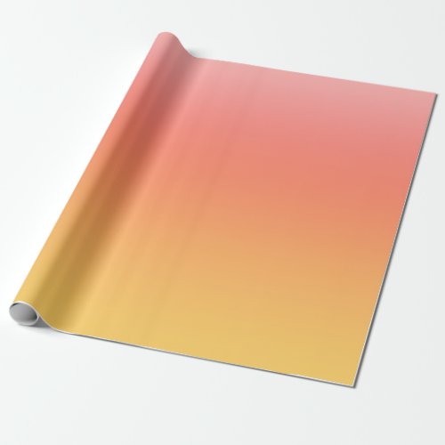 Plain colors _ Yellow to Misty Pink ombre Wrapping Paper
